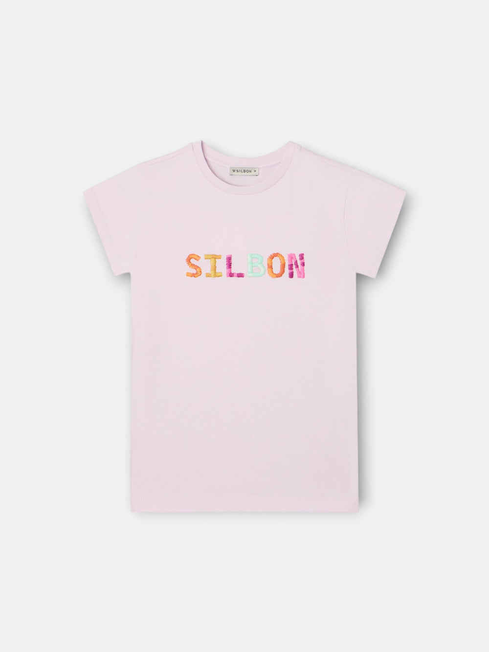 Camiseta girl bordados silbon lila