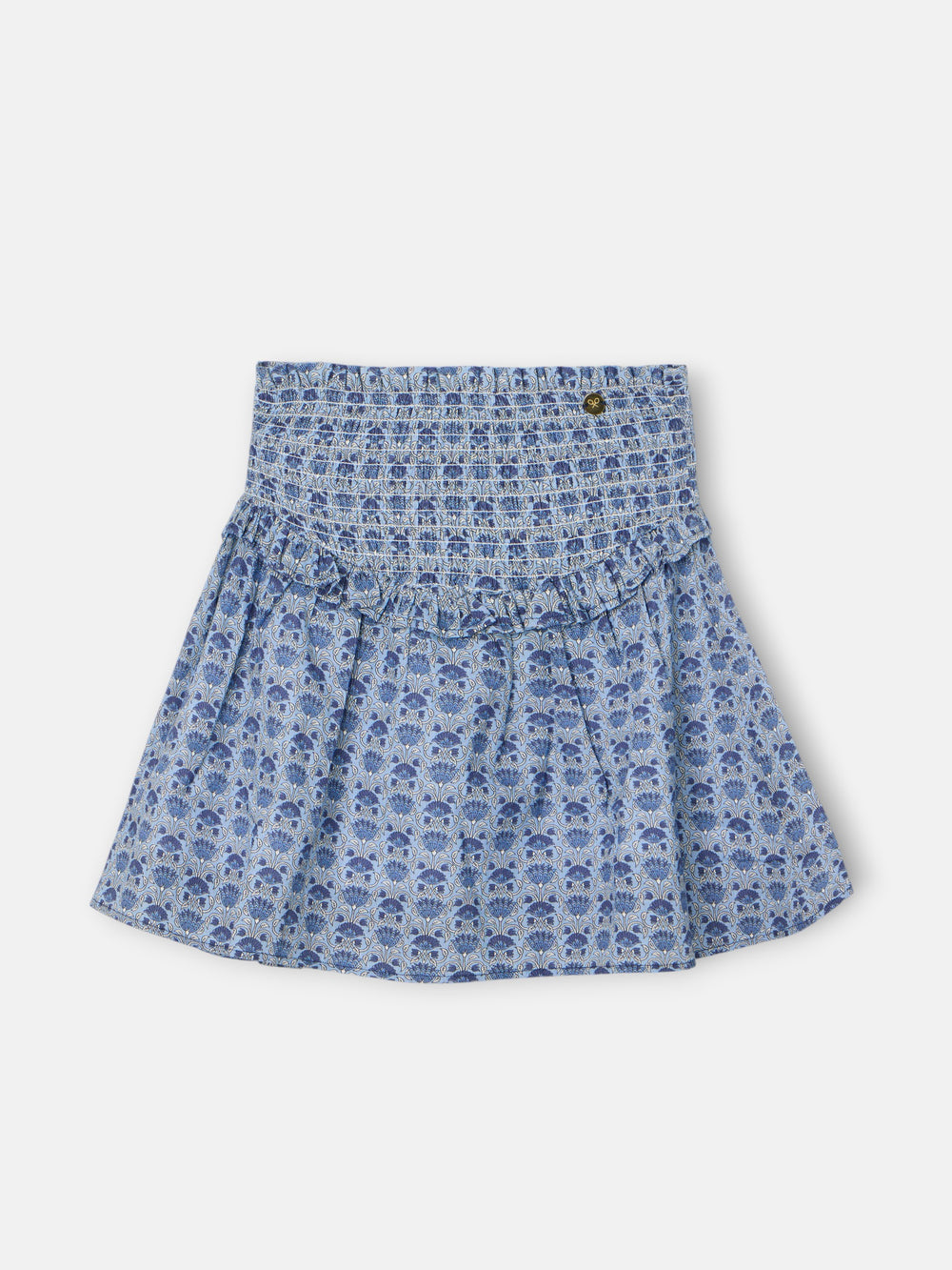 jupe de fille à imprimé bleu