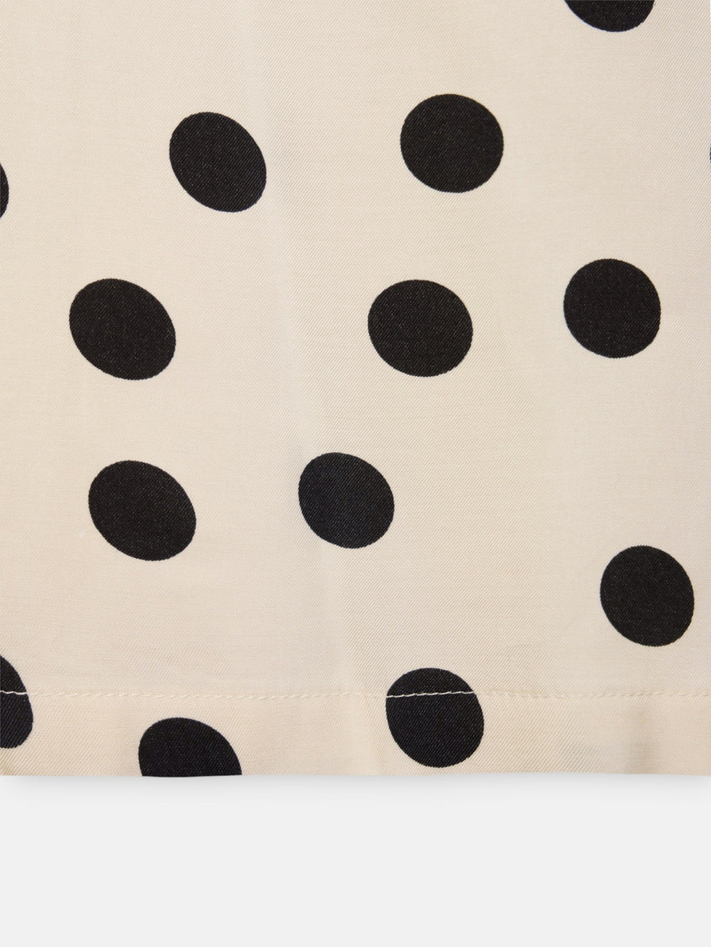 Black polka dot palazzo dress pants