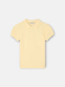 Polo girl manga abullonada amarillo