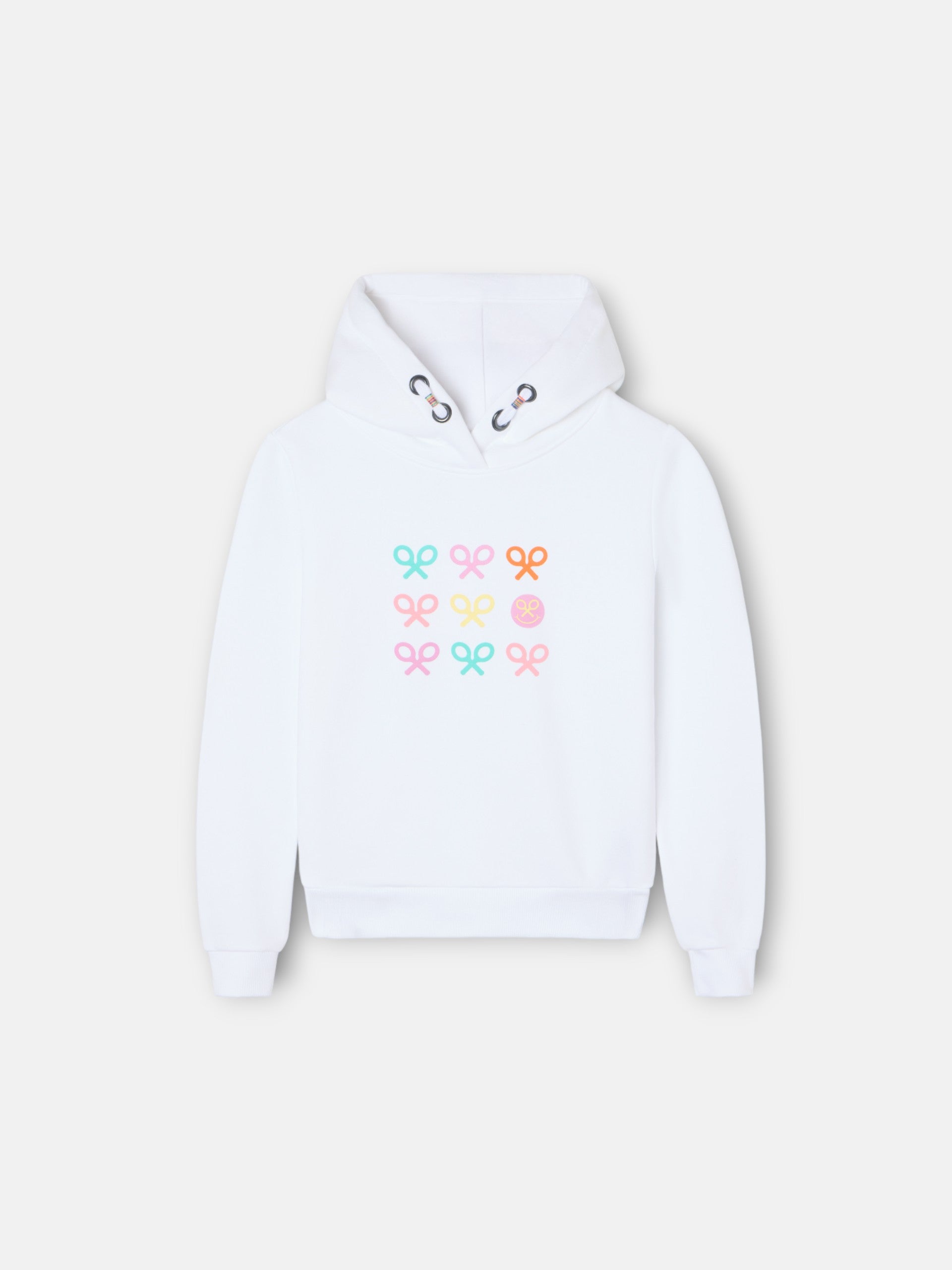 White smile girl rackets sweatshirt