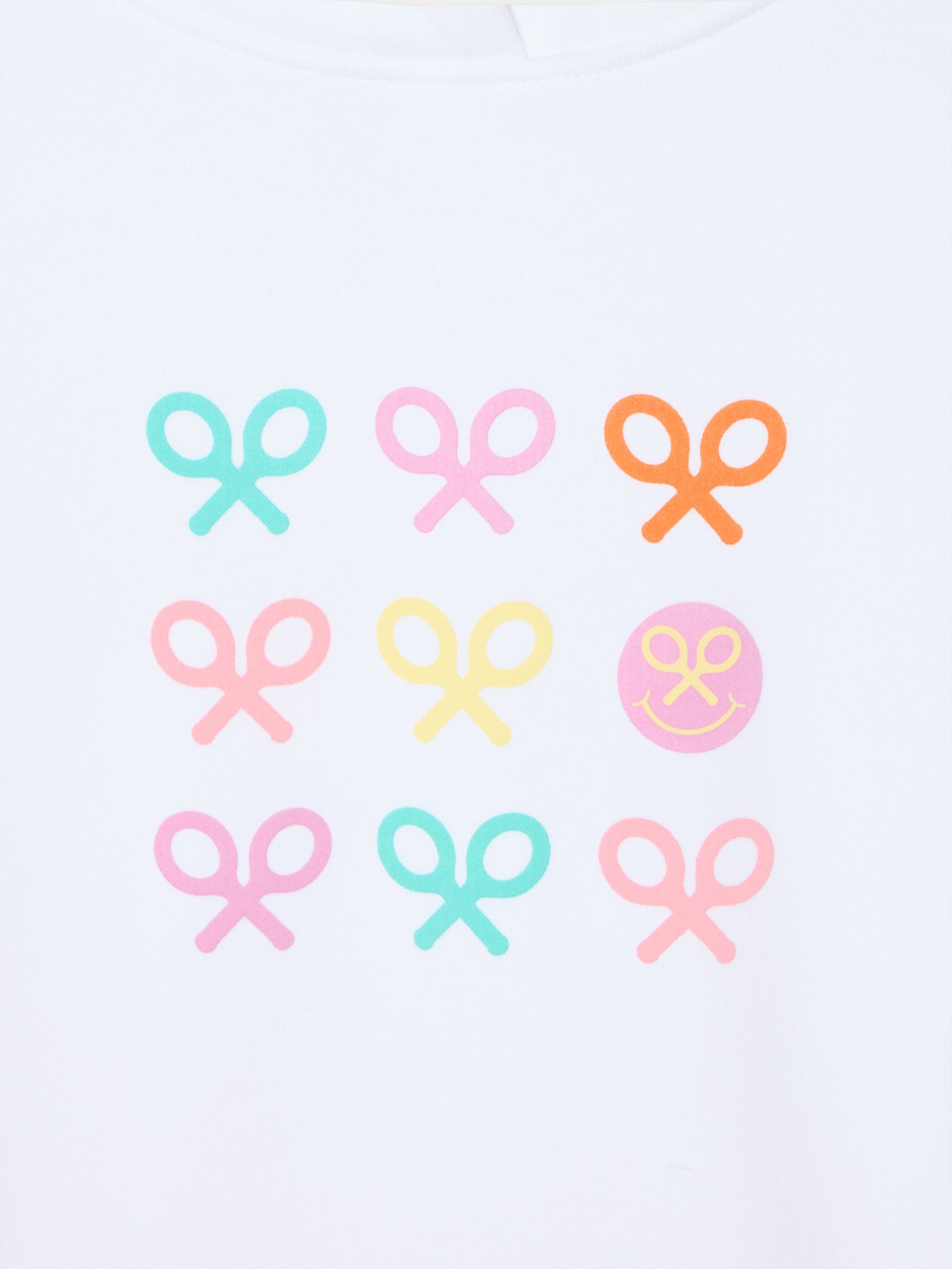 White smile girl rackets sweatshirt