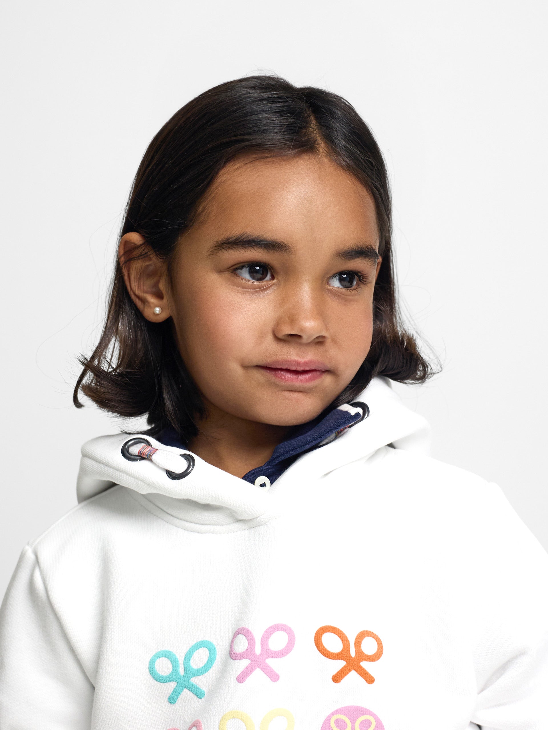 White smile girl rackets sweatshirt