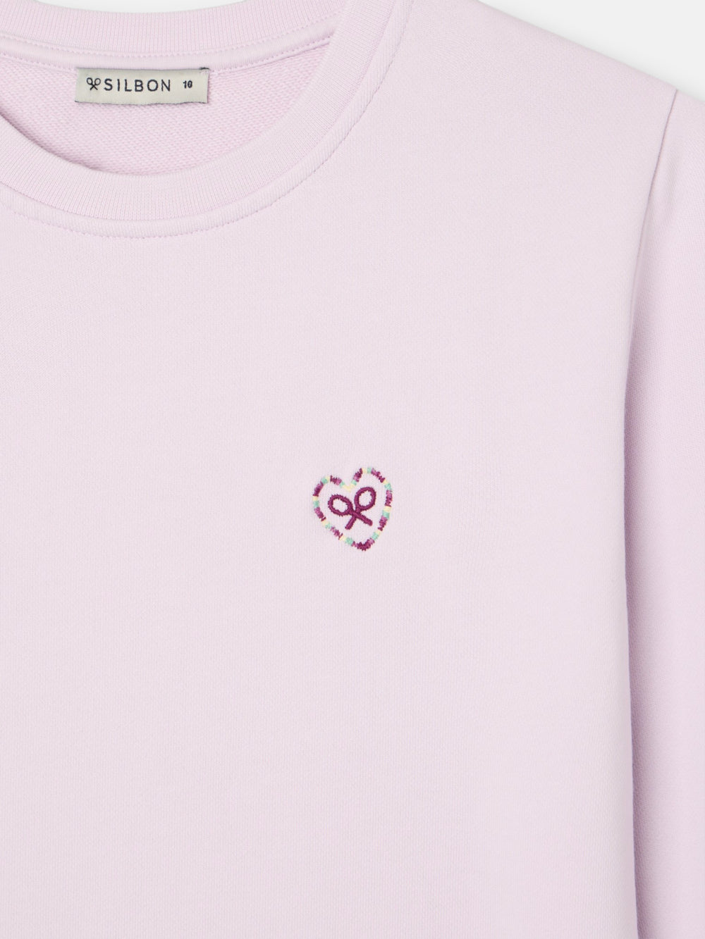 Sudadera girl silbon love lila