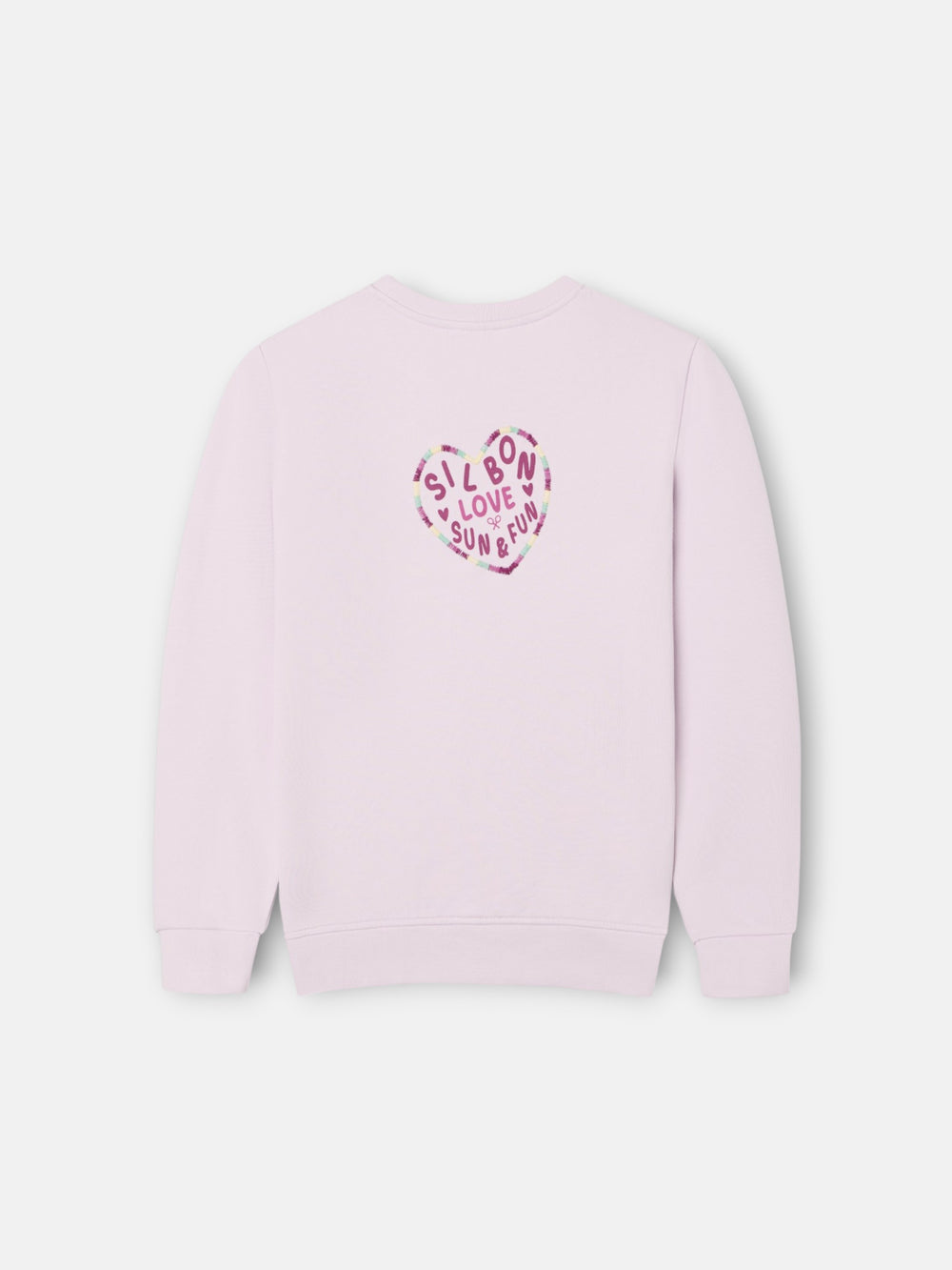 Sudadera girl silbon love lila