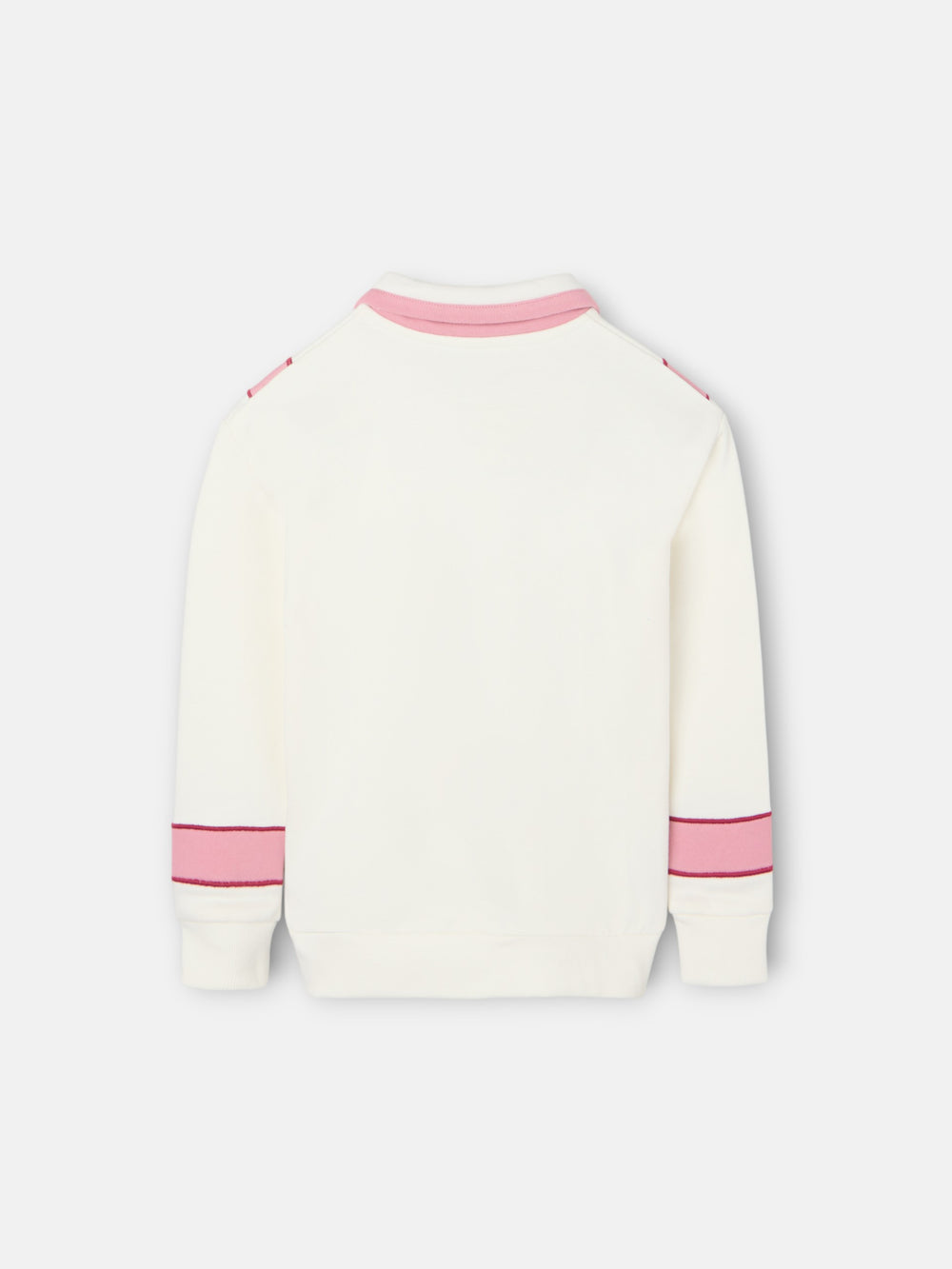 Sudadera girl retro rosa y cruda