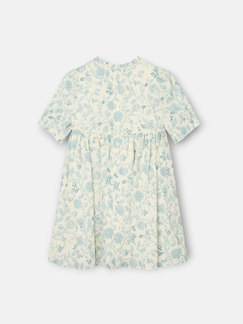 Robe de fille à imprimé bleu clair