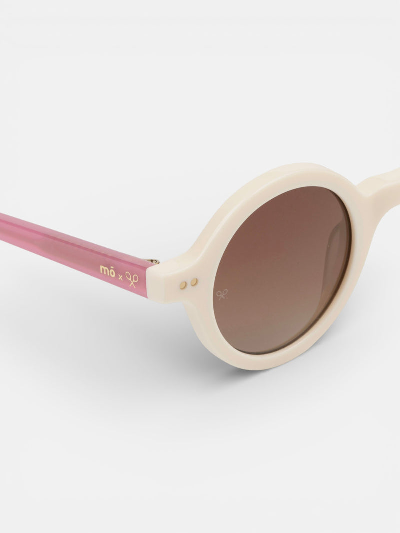 Óculos de sol MOXSILBON morgana creme e rosa