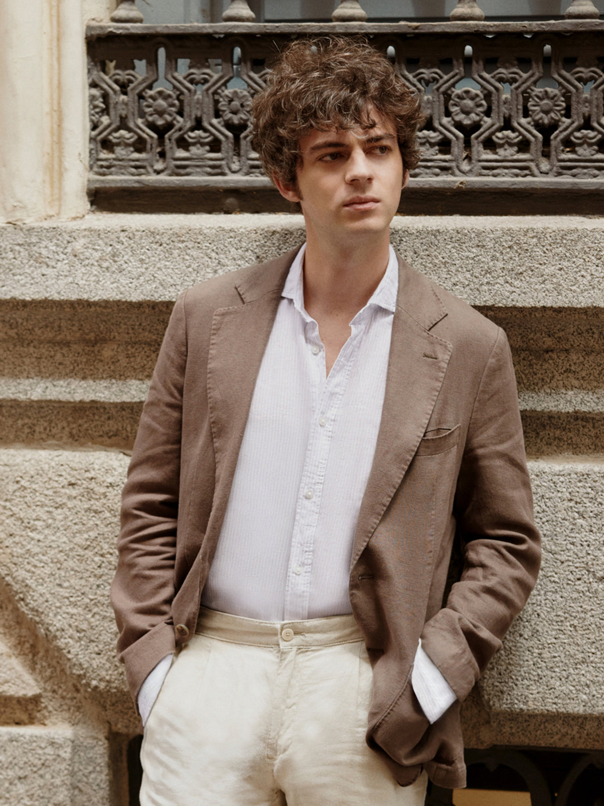 Brown comfort blazer