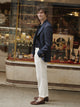 Pantalon beige à pinces unique