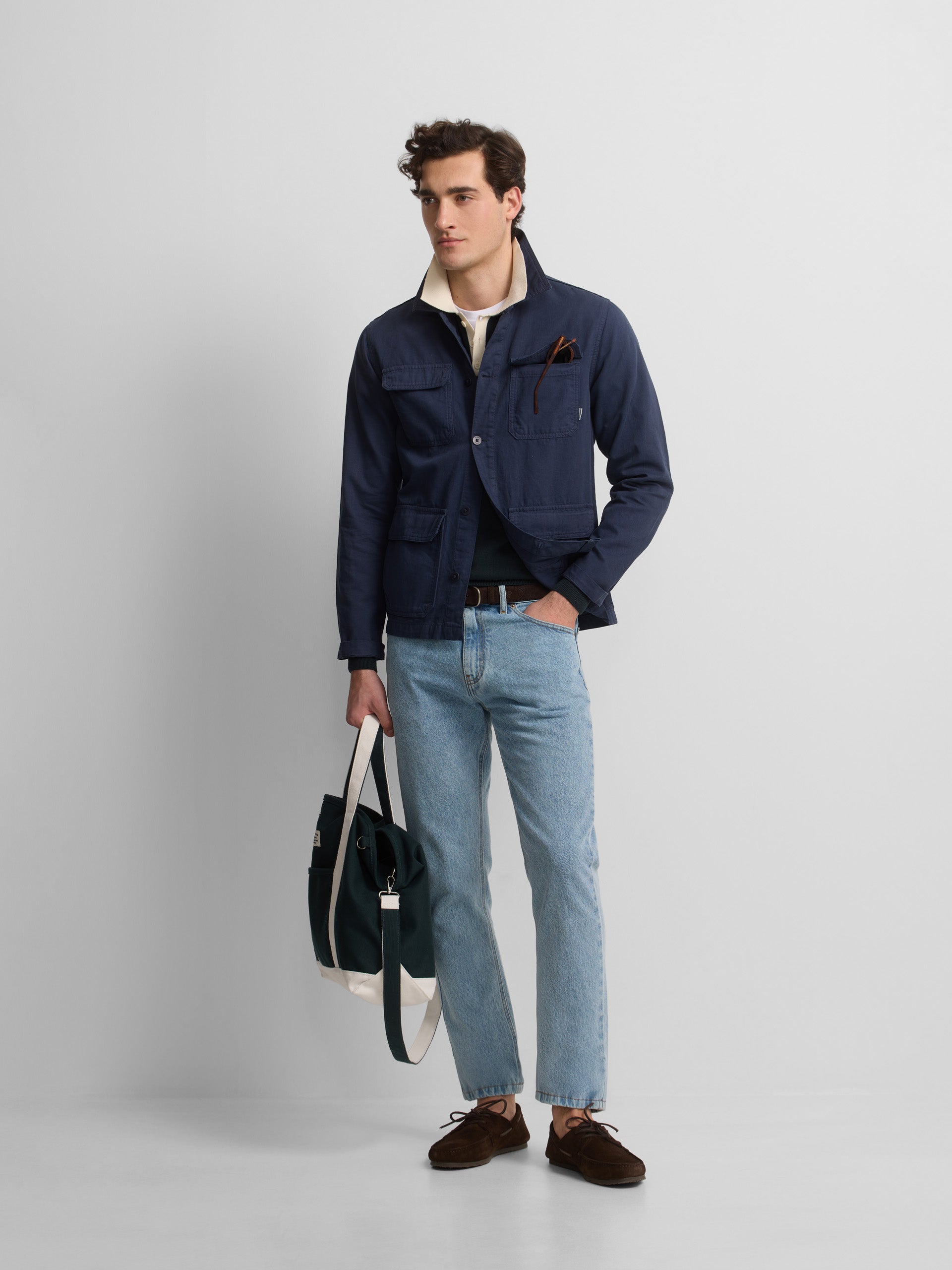 Sobrecamisa bolsillos cruise azul marino