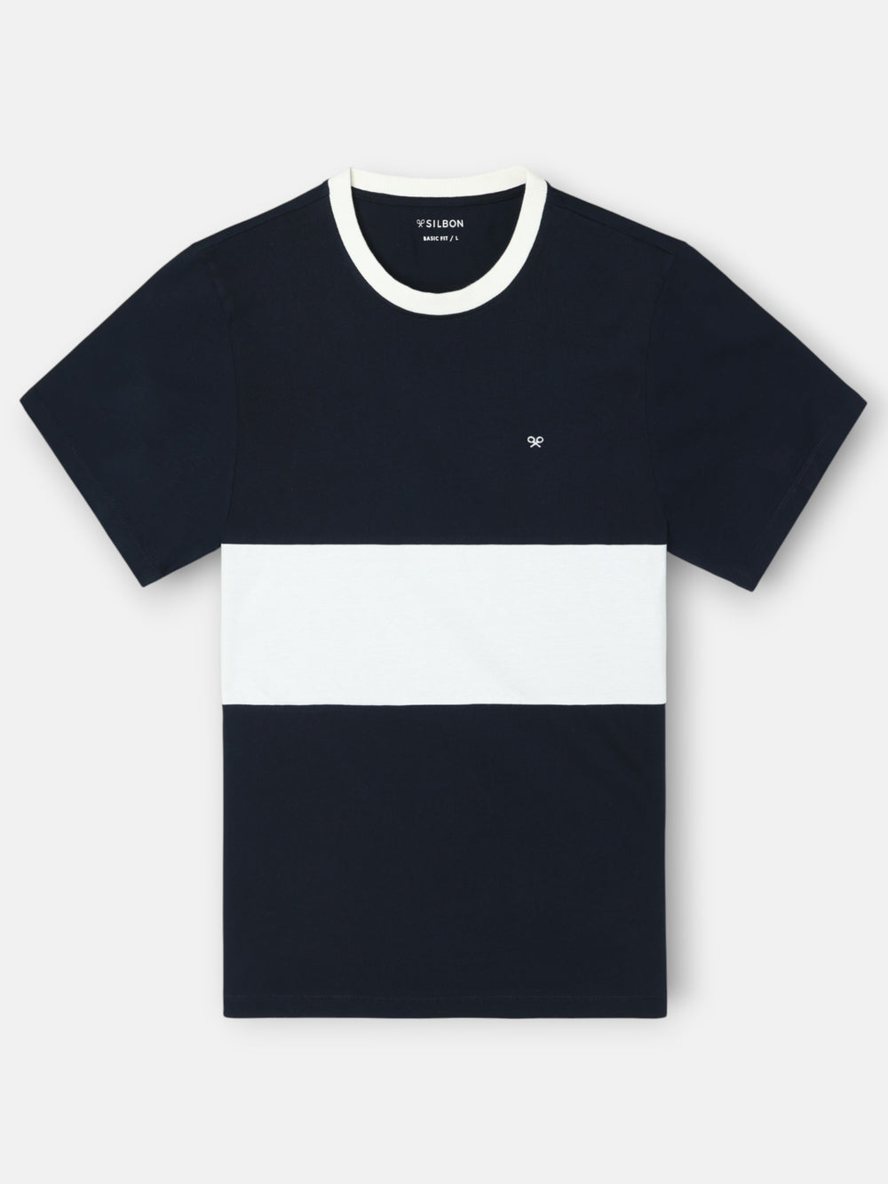 T-shirt de croisière à rayures horizontales bleu marine