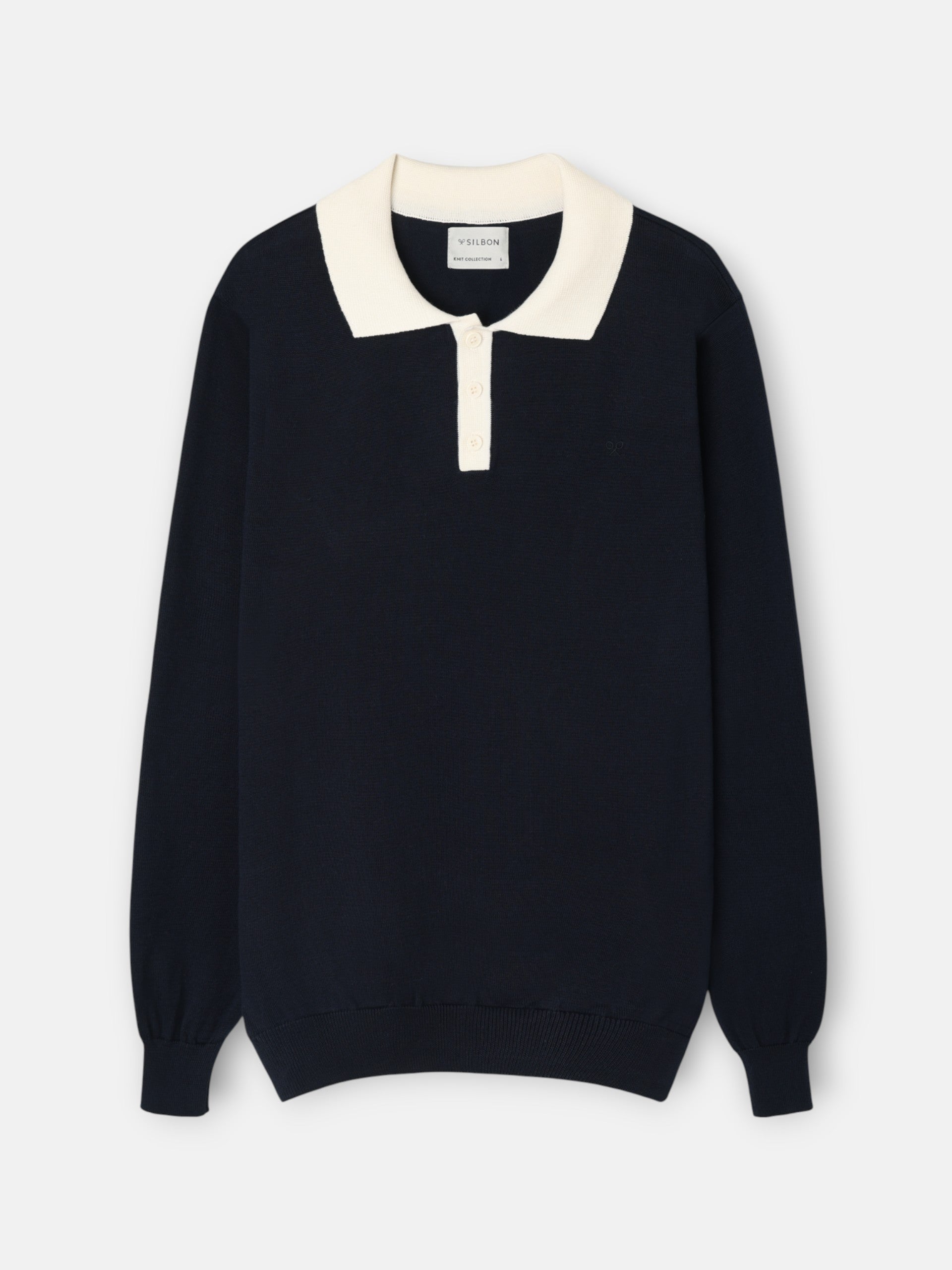 Jersey cuello polo cruise azul marino