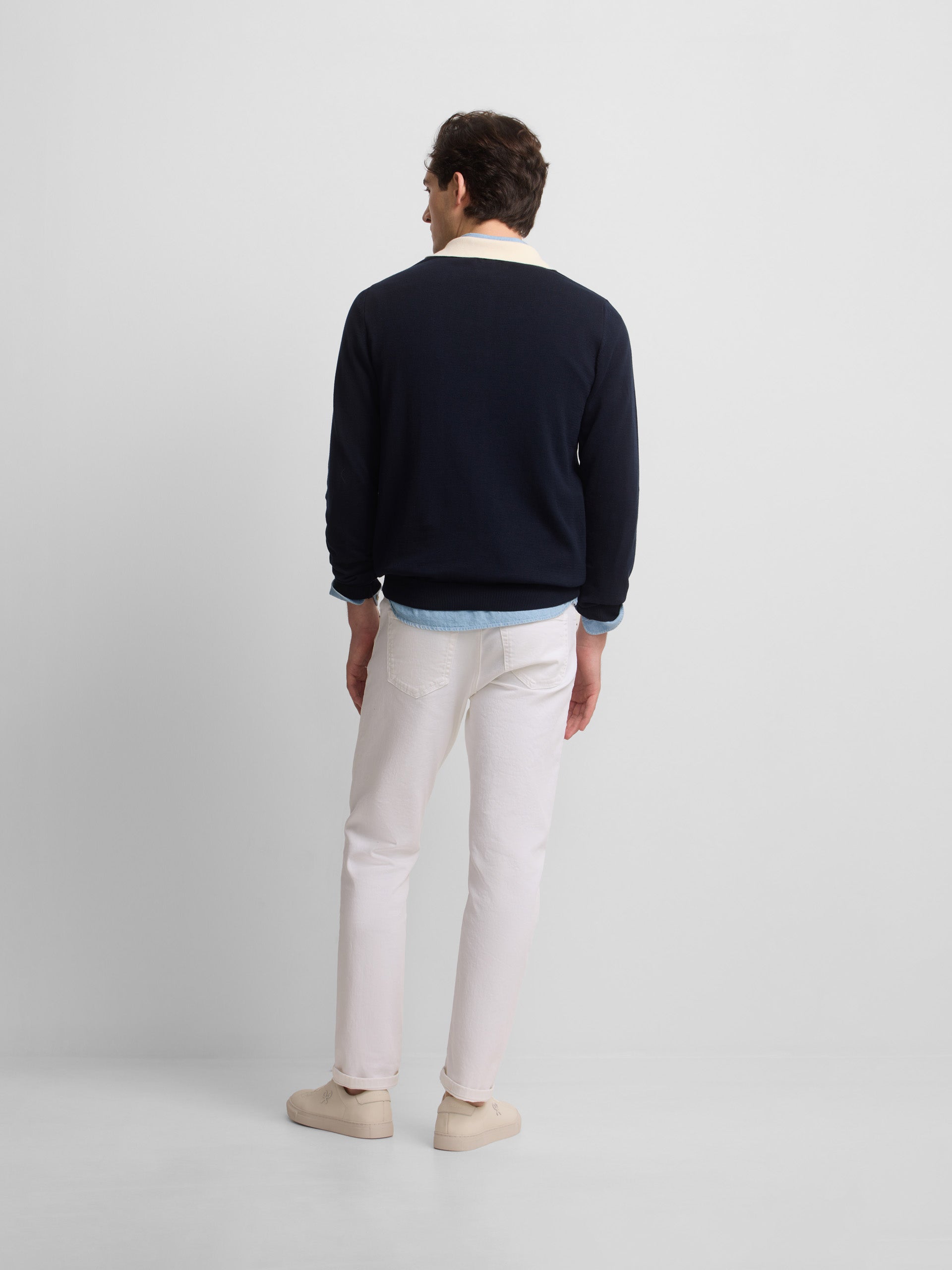 Jersey cuello polo cruise azul marino