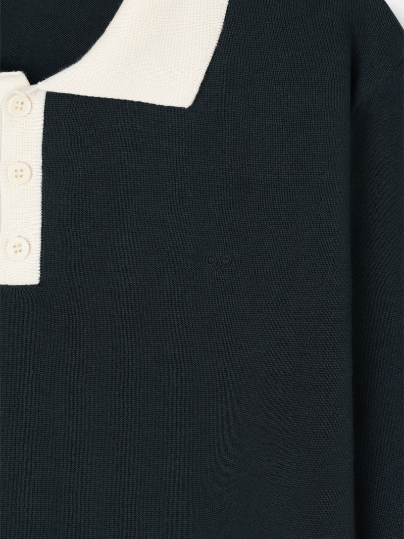 Jersey cuello polo cruise verde