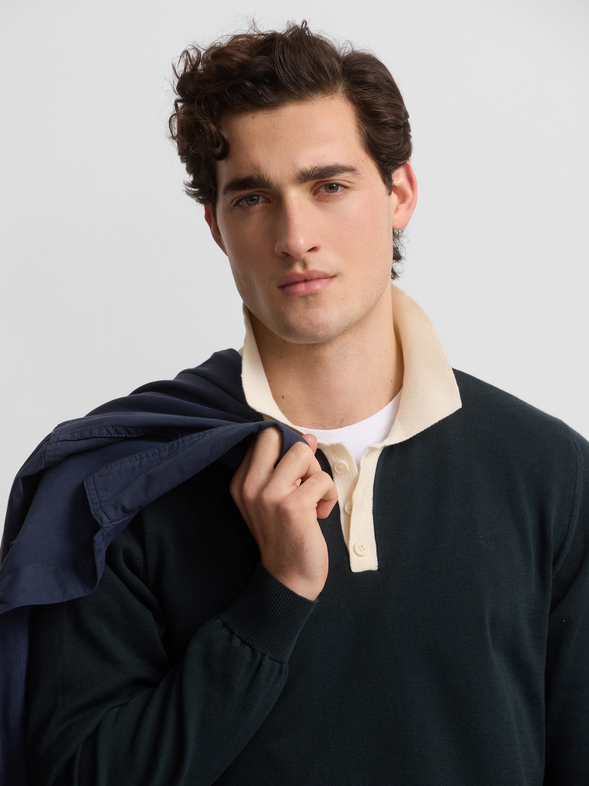 Jersey cuello polo cruise verde