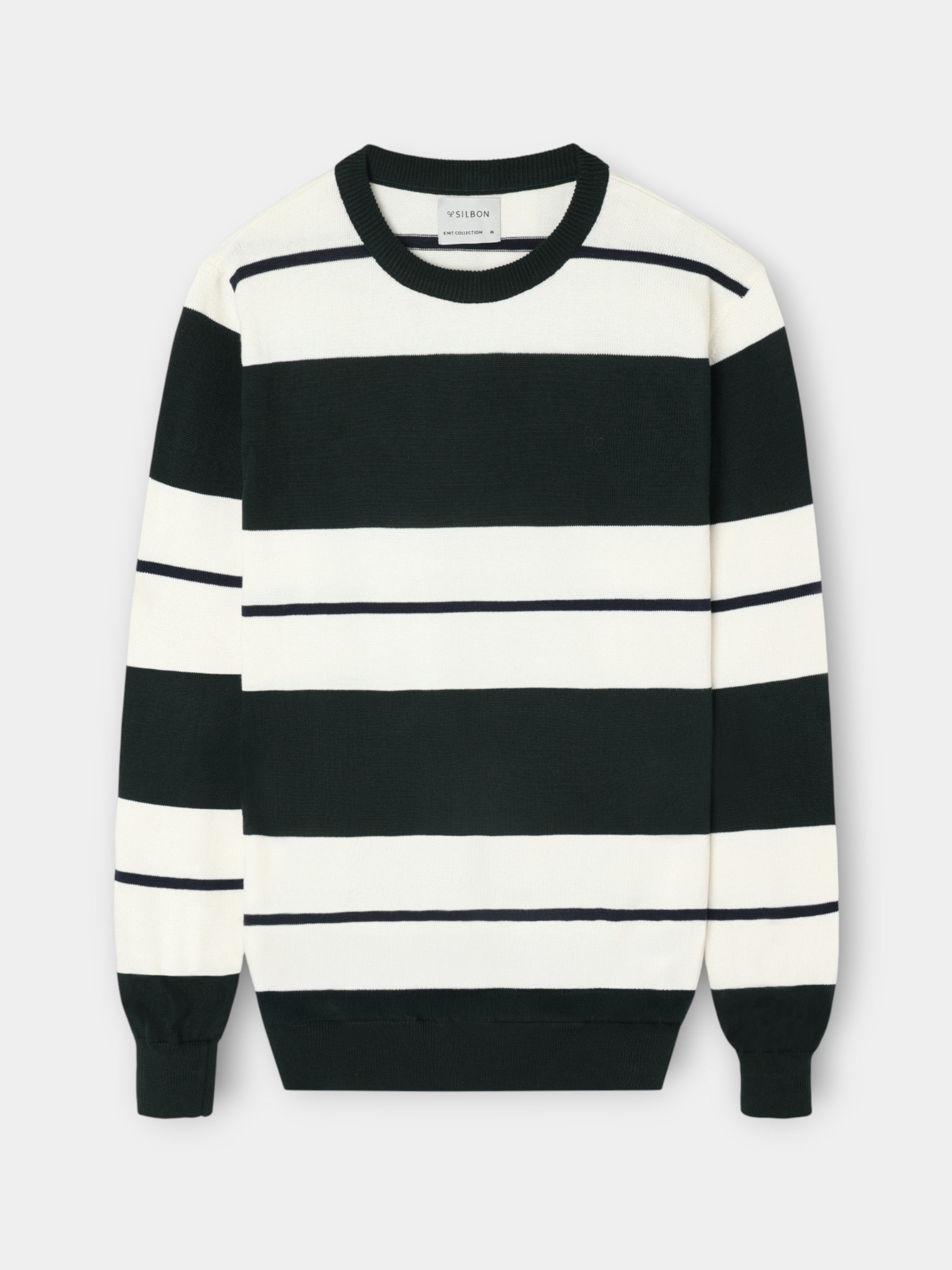 Wide Stripe Green SB Sweater