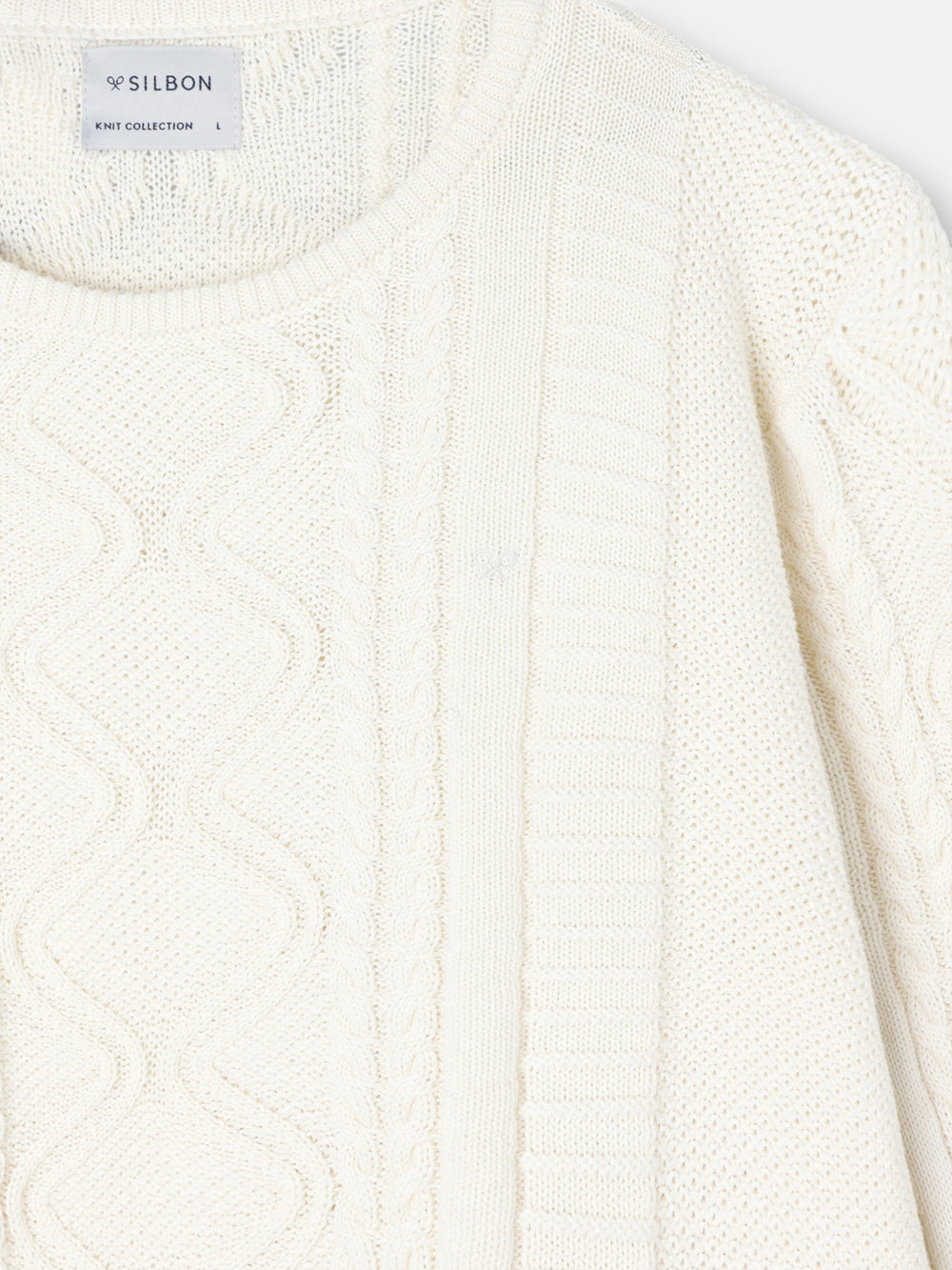 Jersey huit patchs crème de croisière