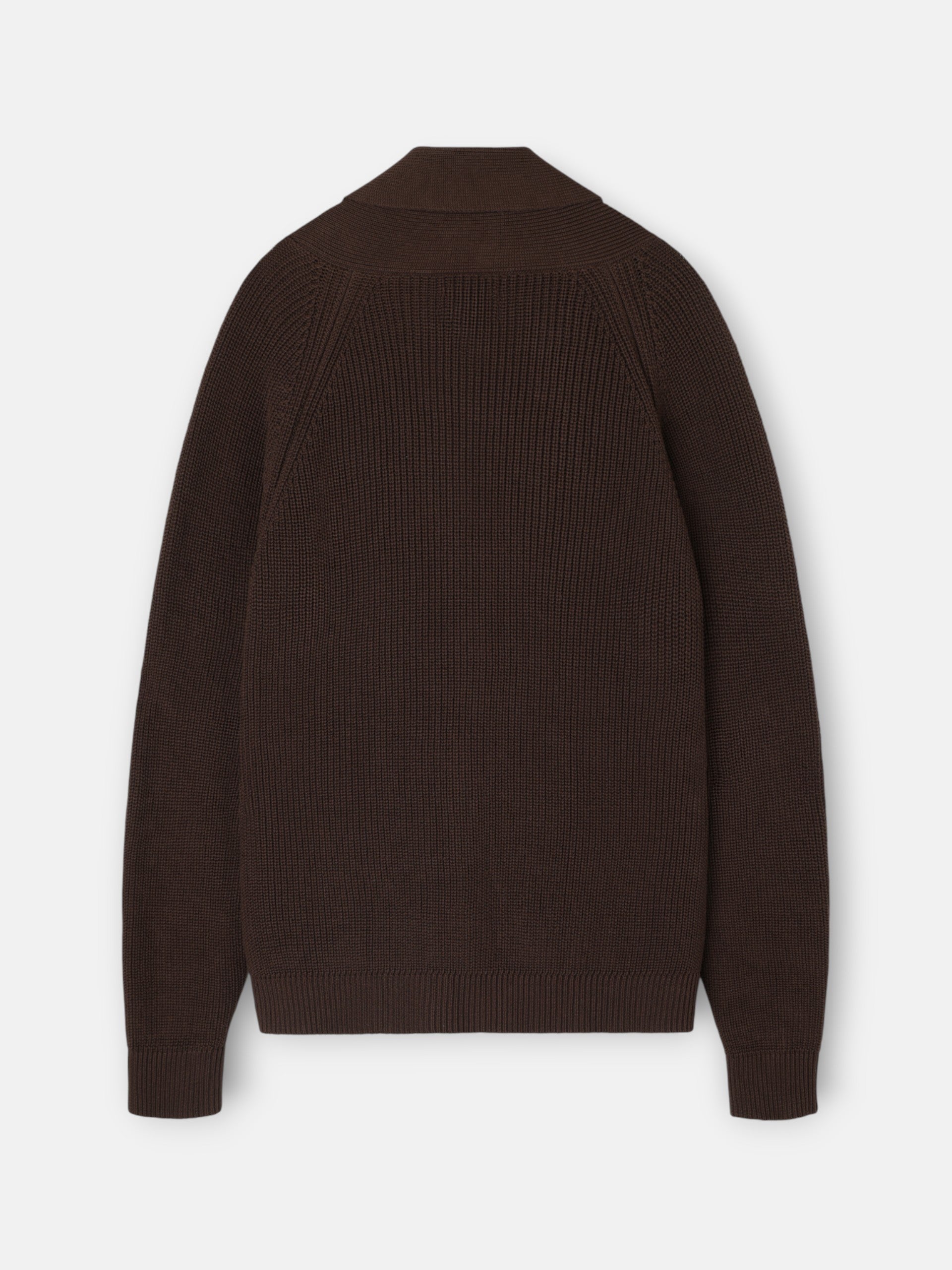 Cardigan canelado cruise castanho