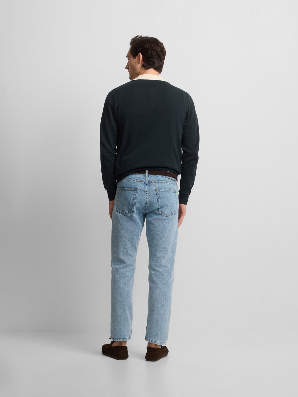pantalon de sport en denim bleu moyen style croisière