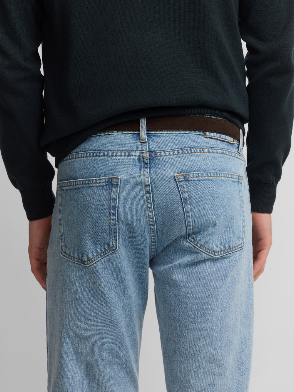 pantalon de sport en denim bleu moyen style croisière