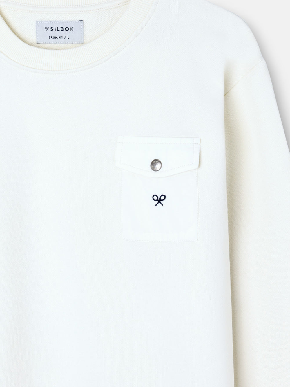 Cream cruise pocket sweatshirt