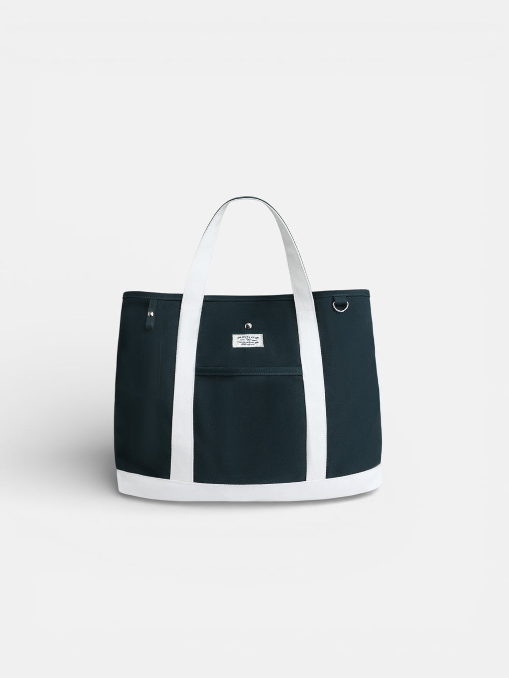 Tote bag clássica bicolor azul-marinho