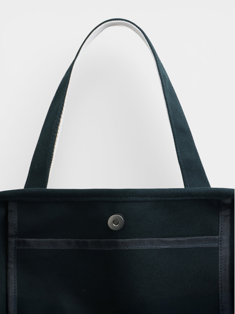 Tote bag clássica bicolor azul-marinho