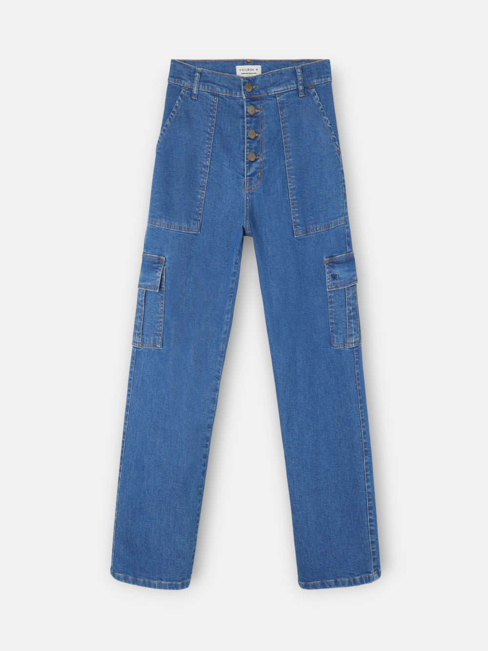 Pantalon cargo denim