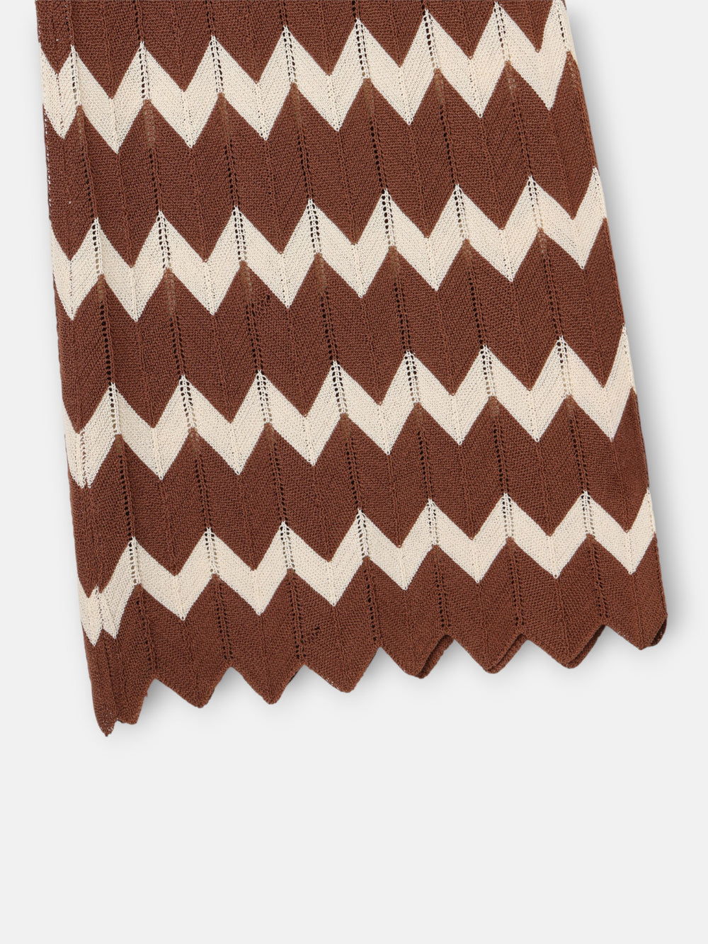Pantalon punto espiga marrones
