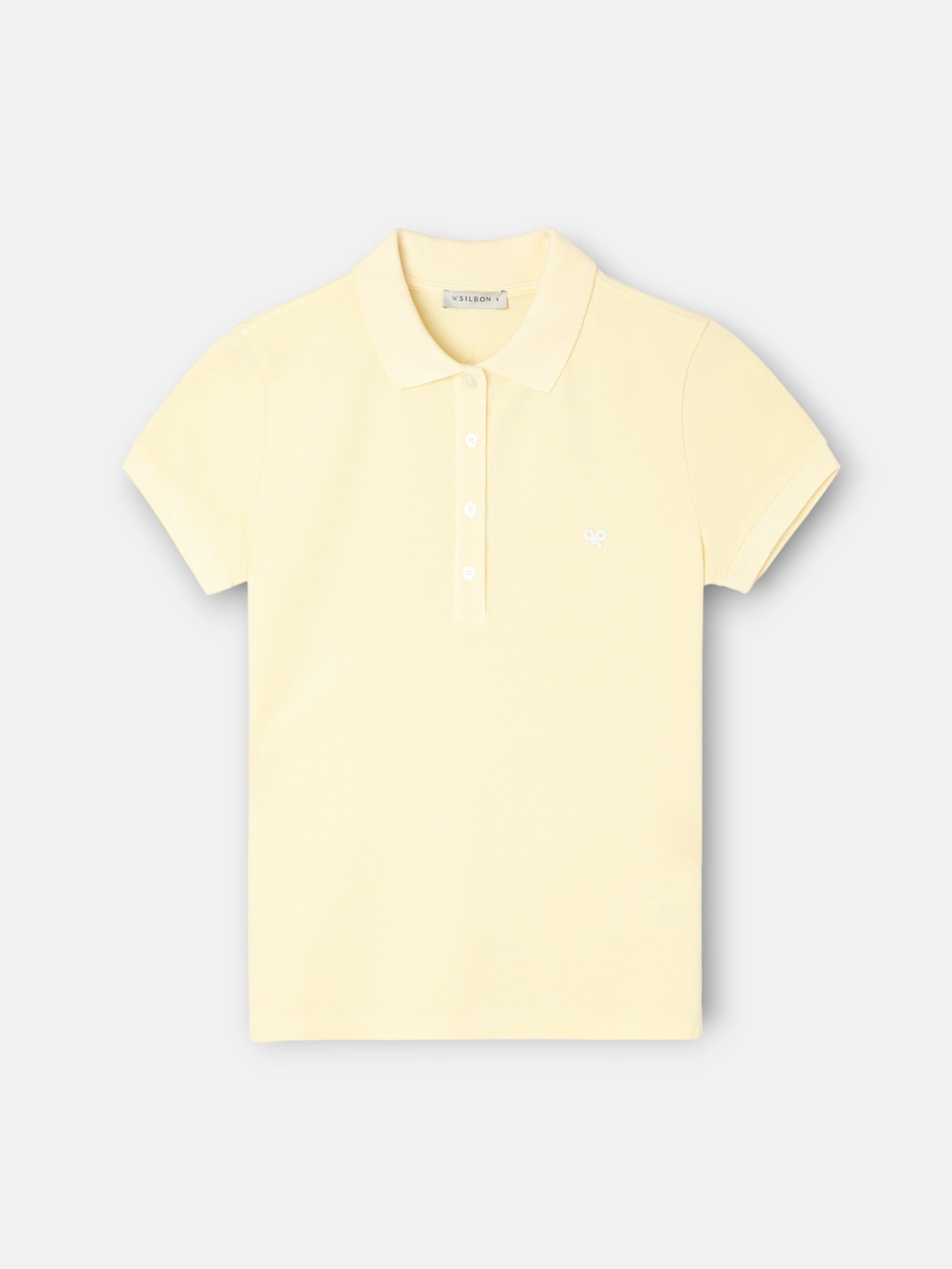 Classic yellow women's polo shirt