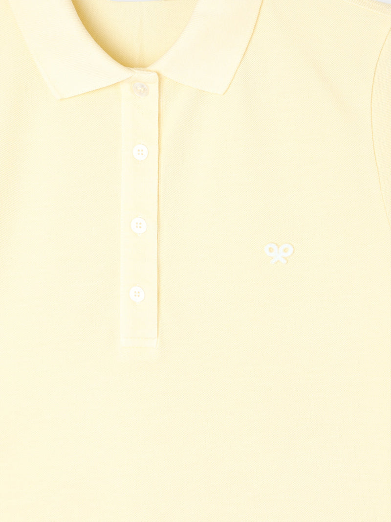 Polo femme classique jaune