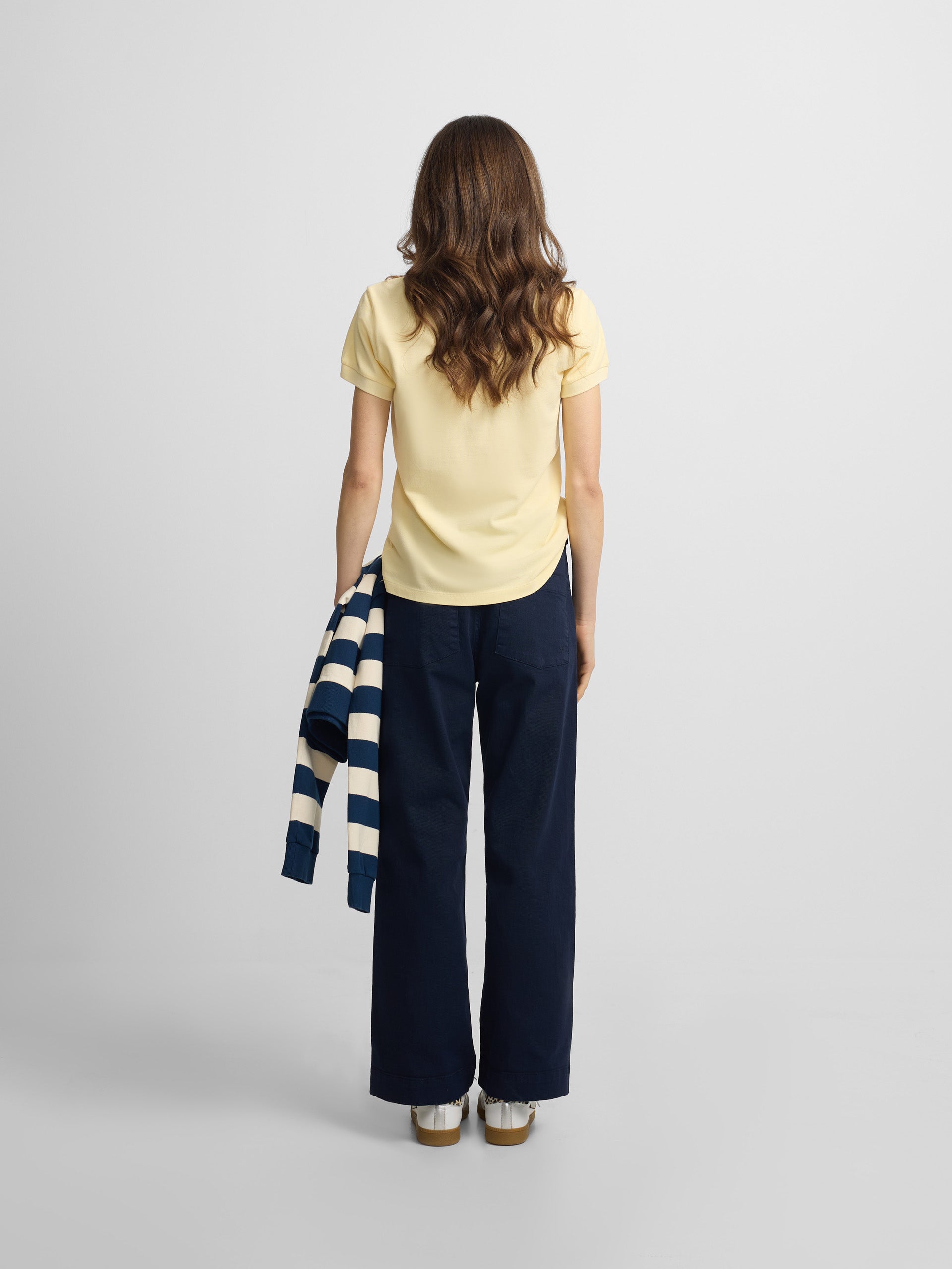 Classic yellow women's polo shirt