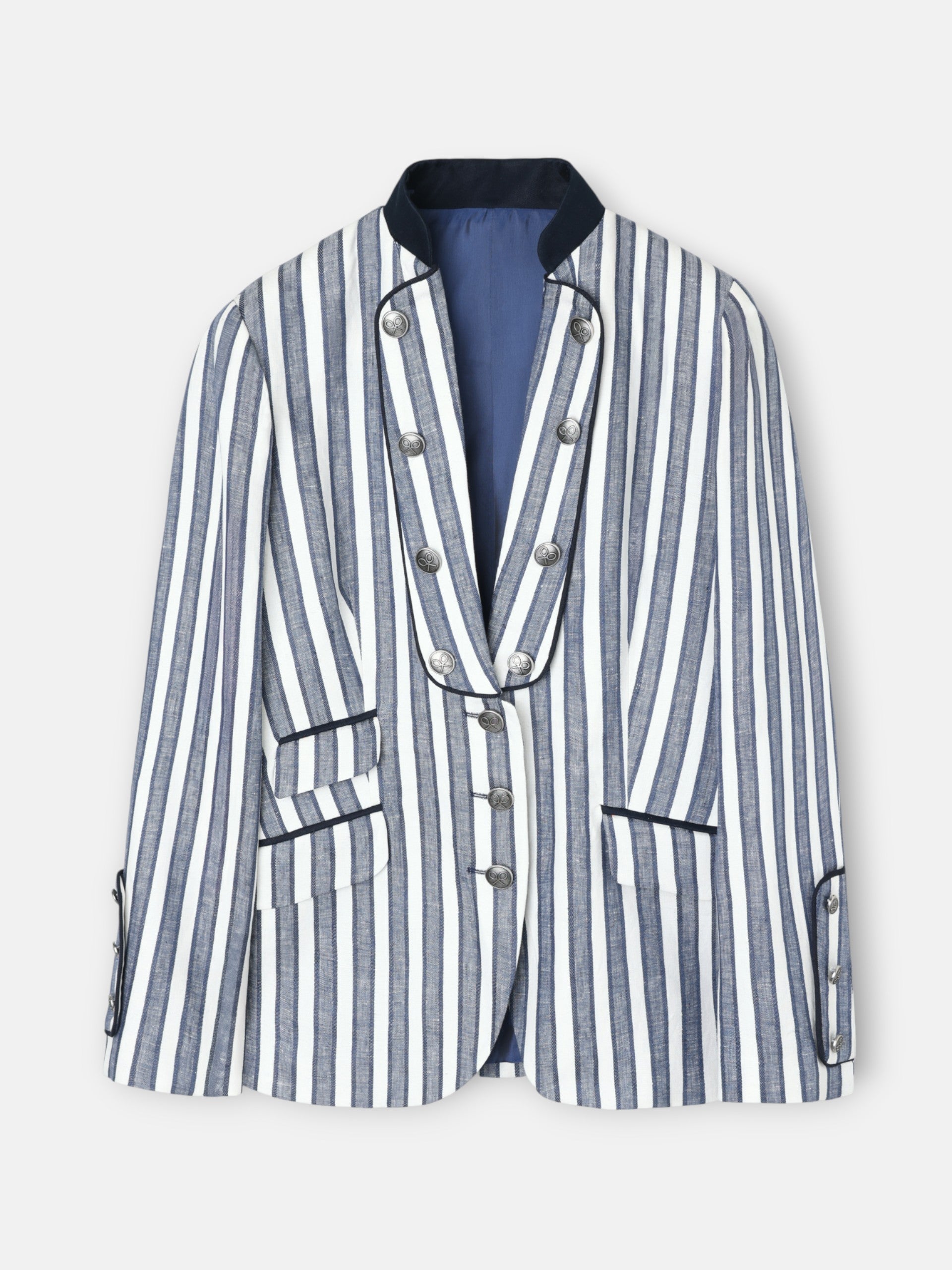 Americana marinera rayas azules