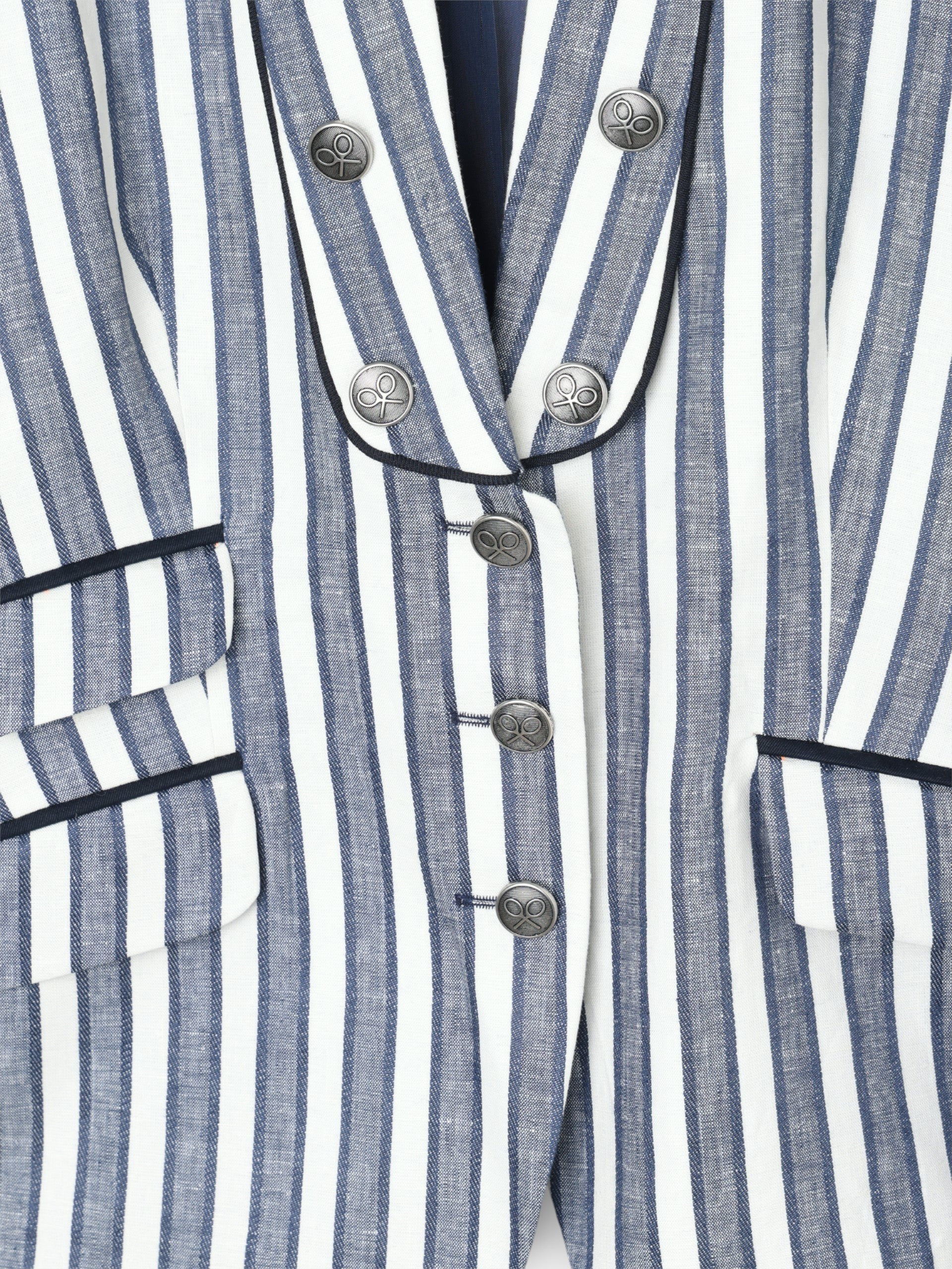 Americana marinera rayas azules