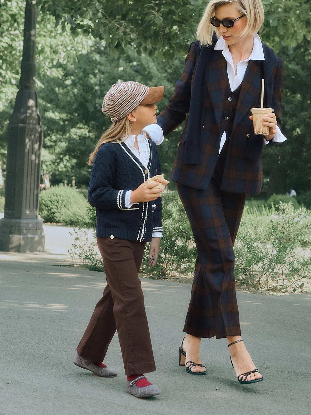 Pantalon girl marinero marron