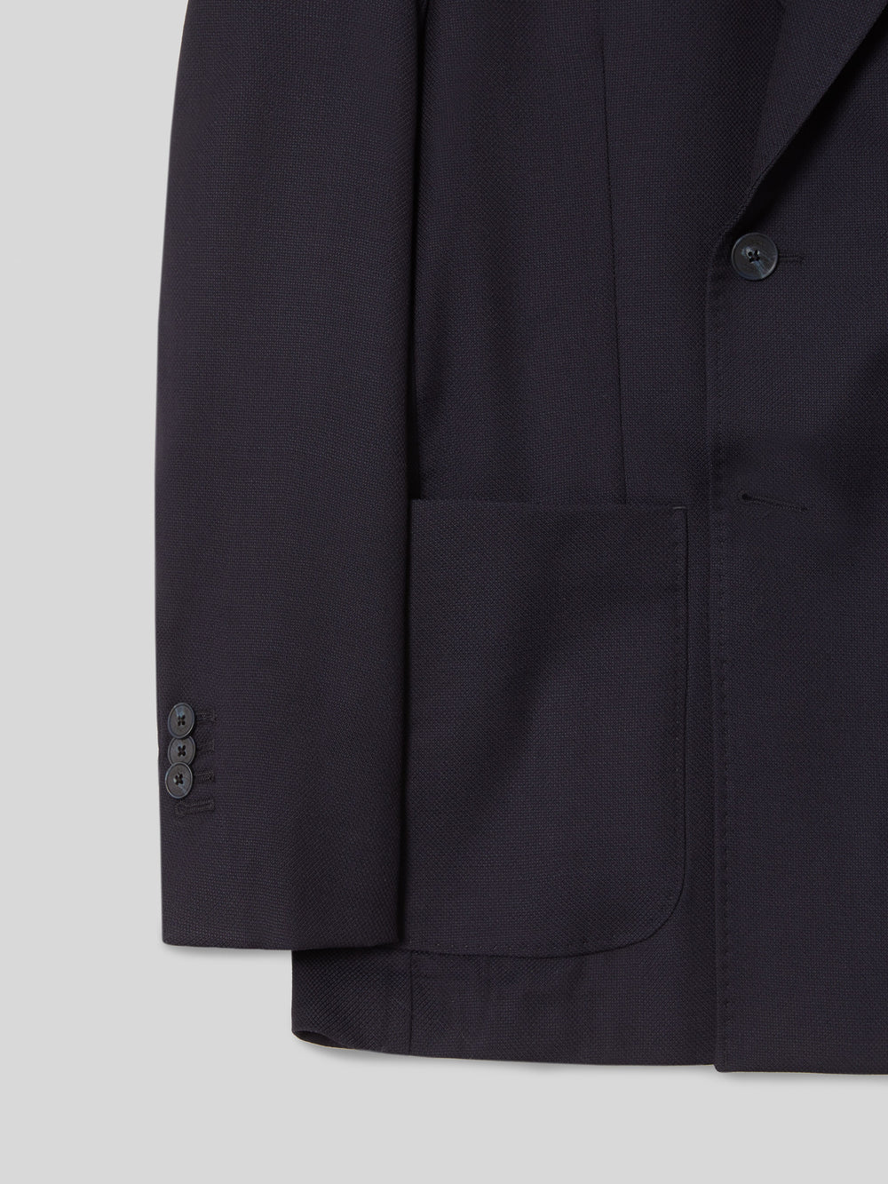 Americana strech cruzada azul marino