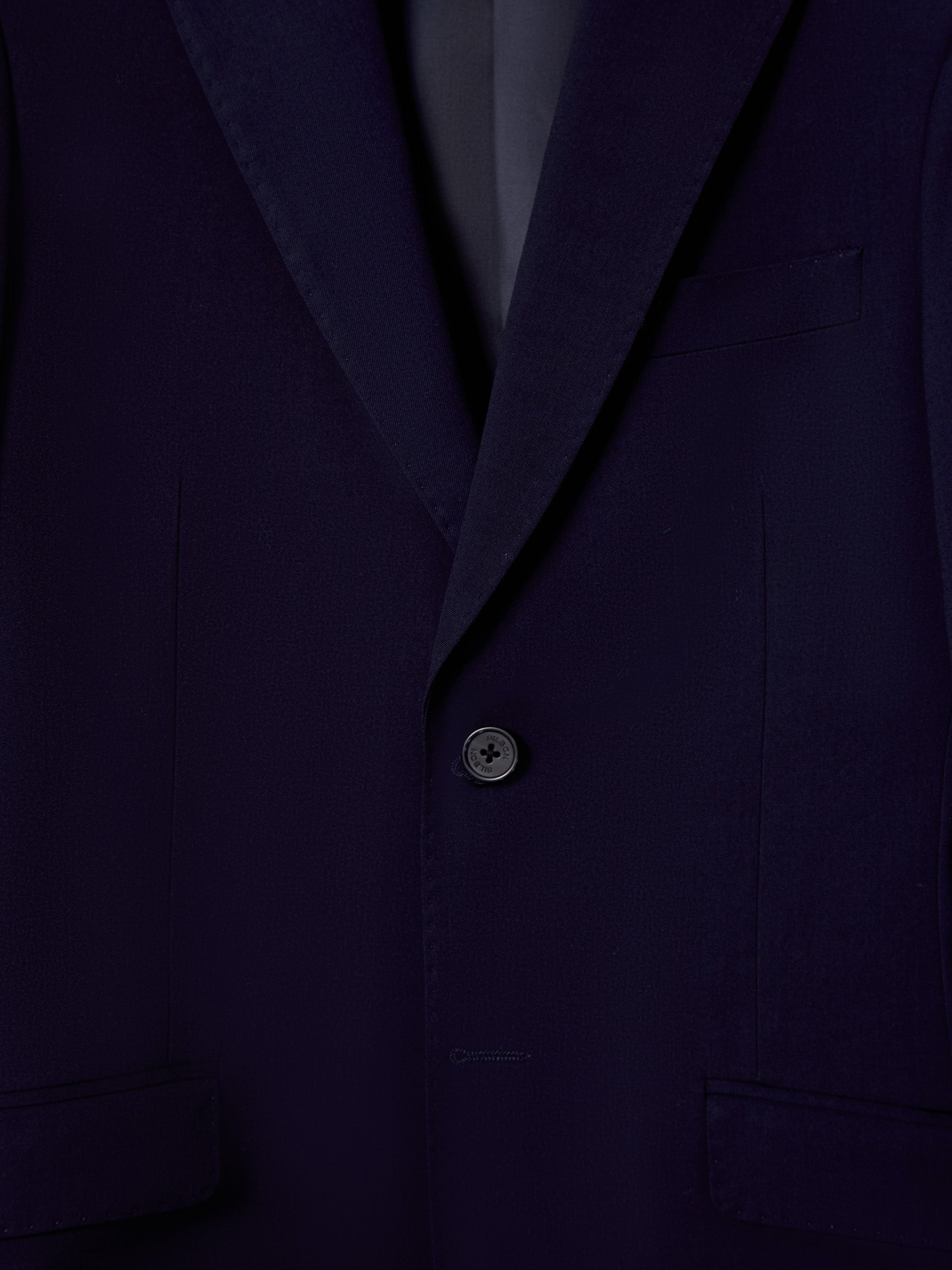 Navy blue essential suit jacket