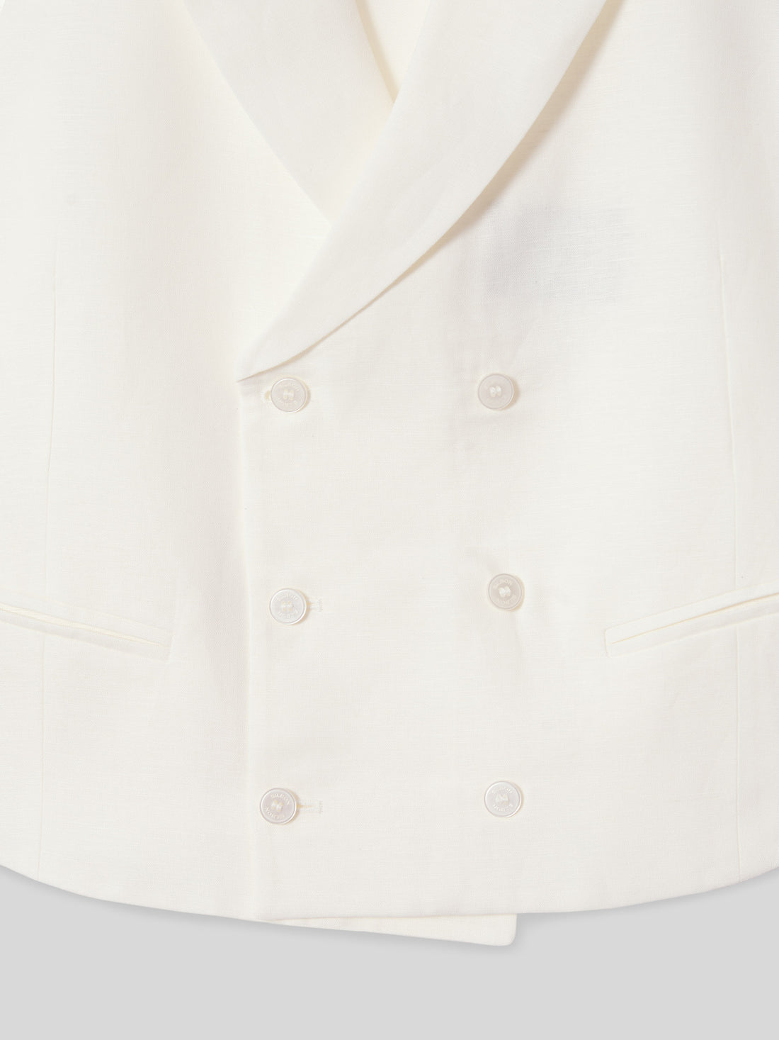 Gilet chaque classique blanc cassé