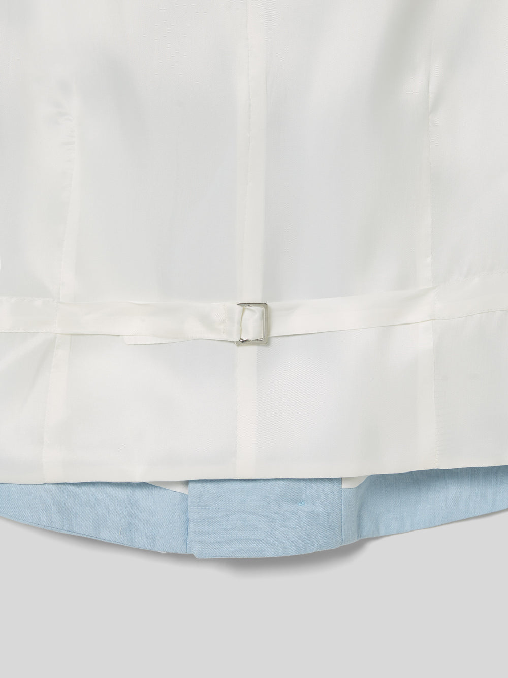 Chaleco chaque cuello redondo celeste