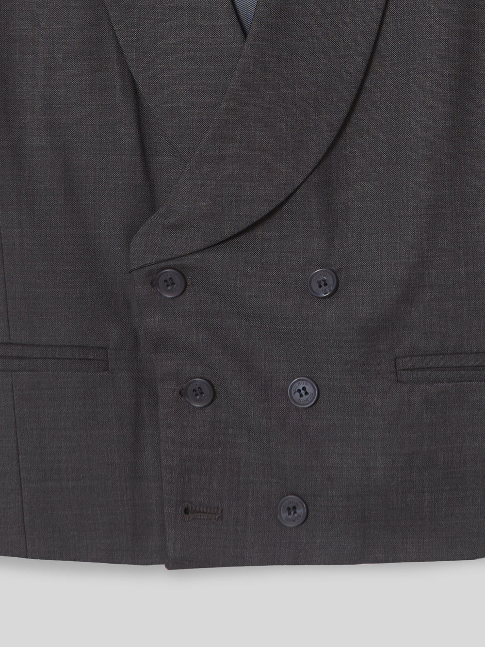 Chaleco vestir stretch cuello redondo gris