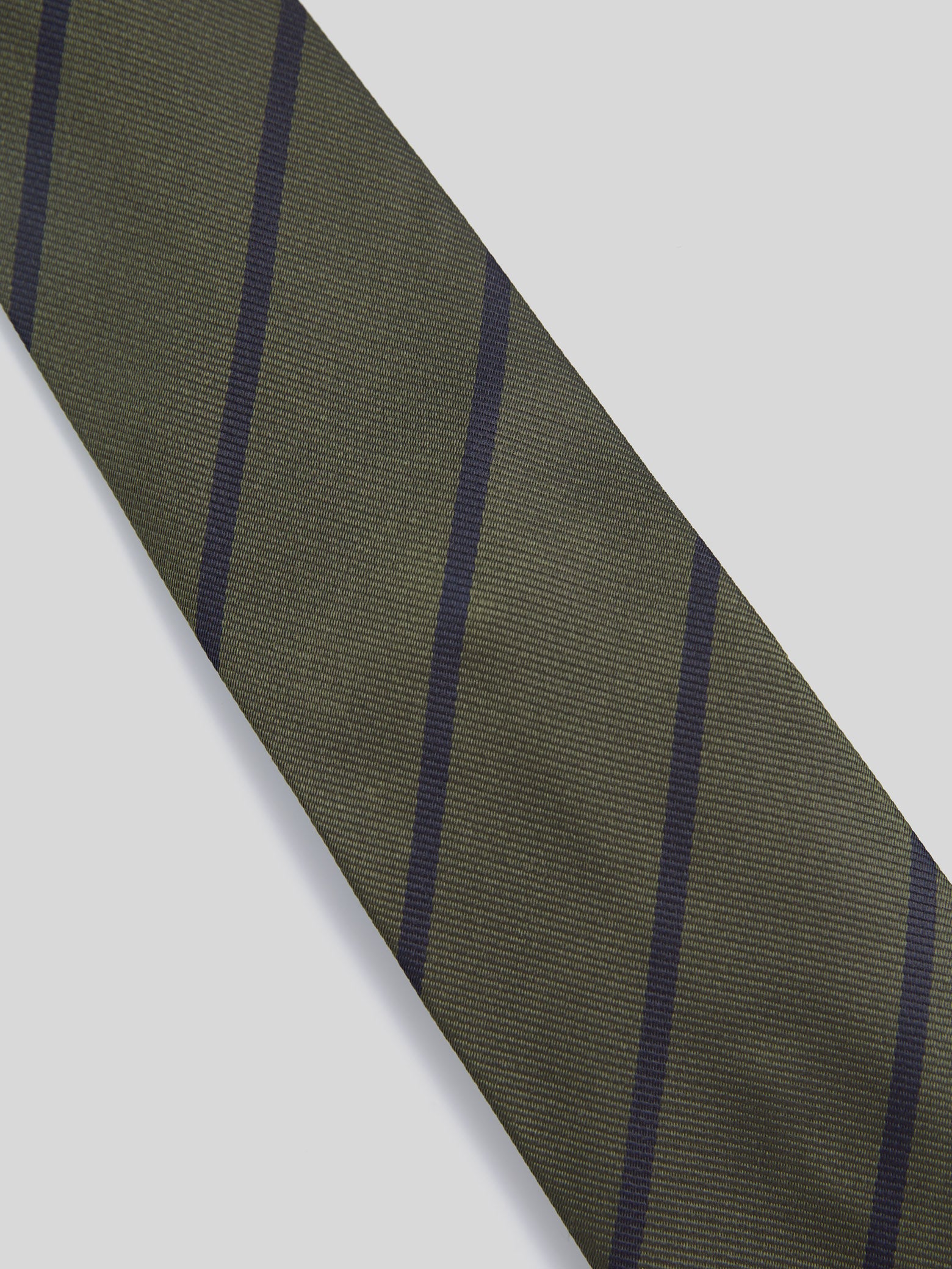 Corbata vintage silbon mini rayas verde