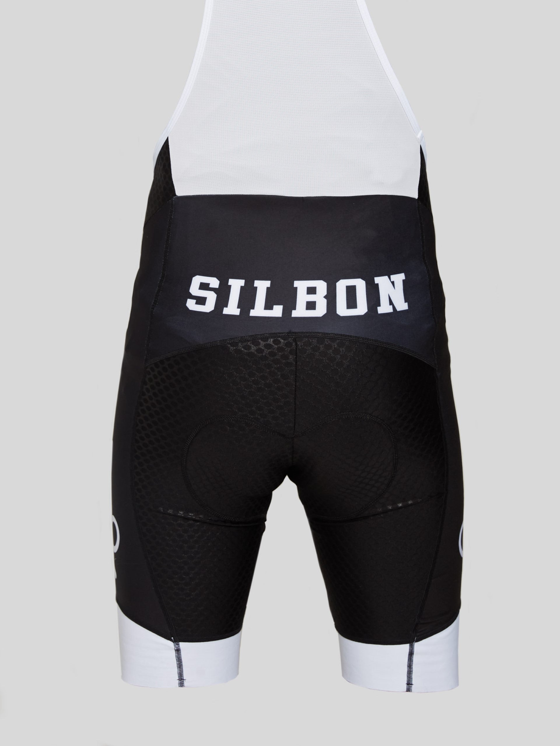 Black silbon bib shorts for rackets