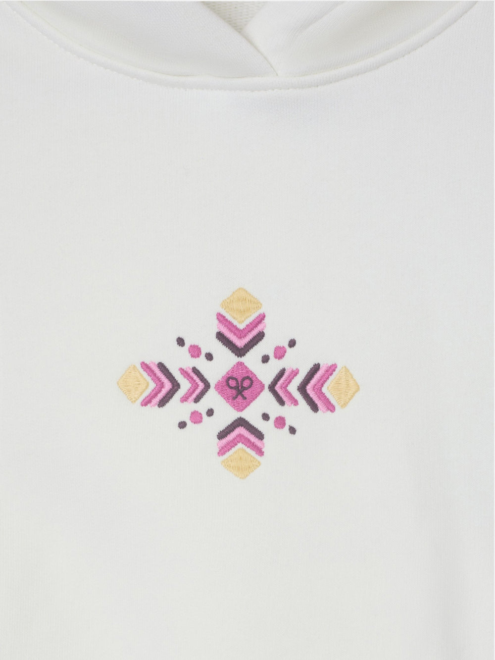 Sweatshirt girl capuz étnico cru