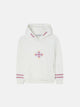 Sudadera girl capucha etnica crudo