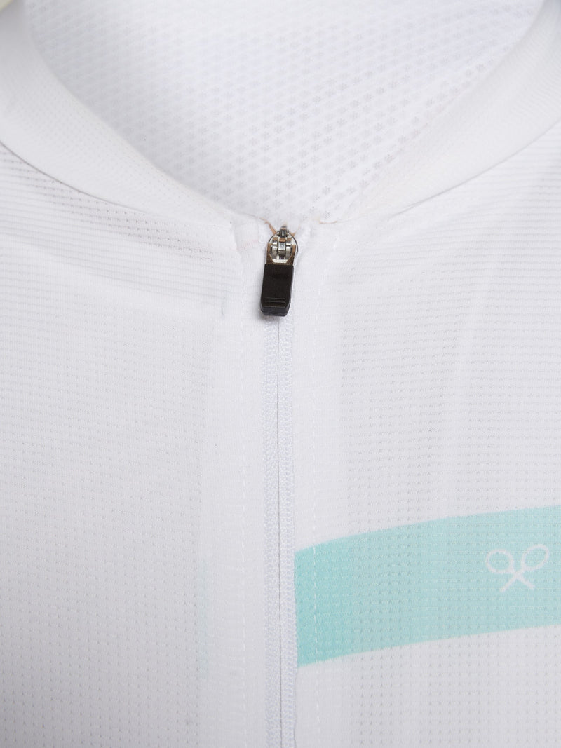 Maillot Silbon blanc et aigue-marine