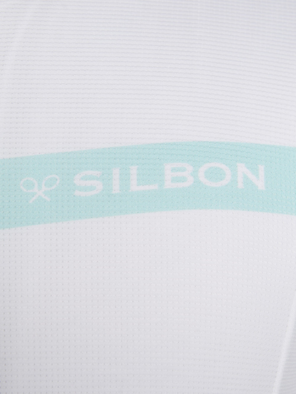 Maillot silbon blanc aigue-marine