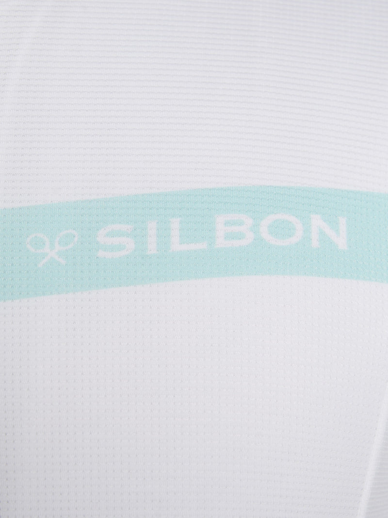 Maillot Silbon blanc et aigue-marine