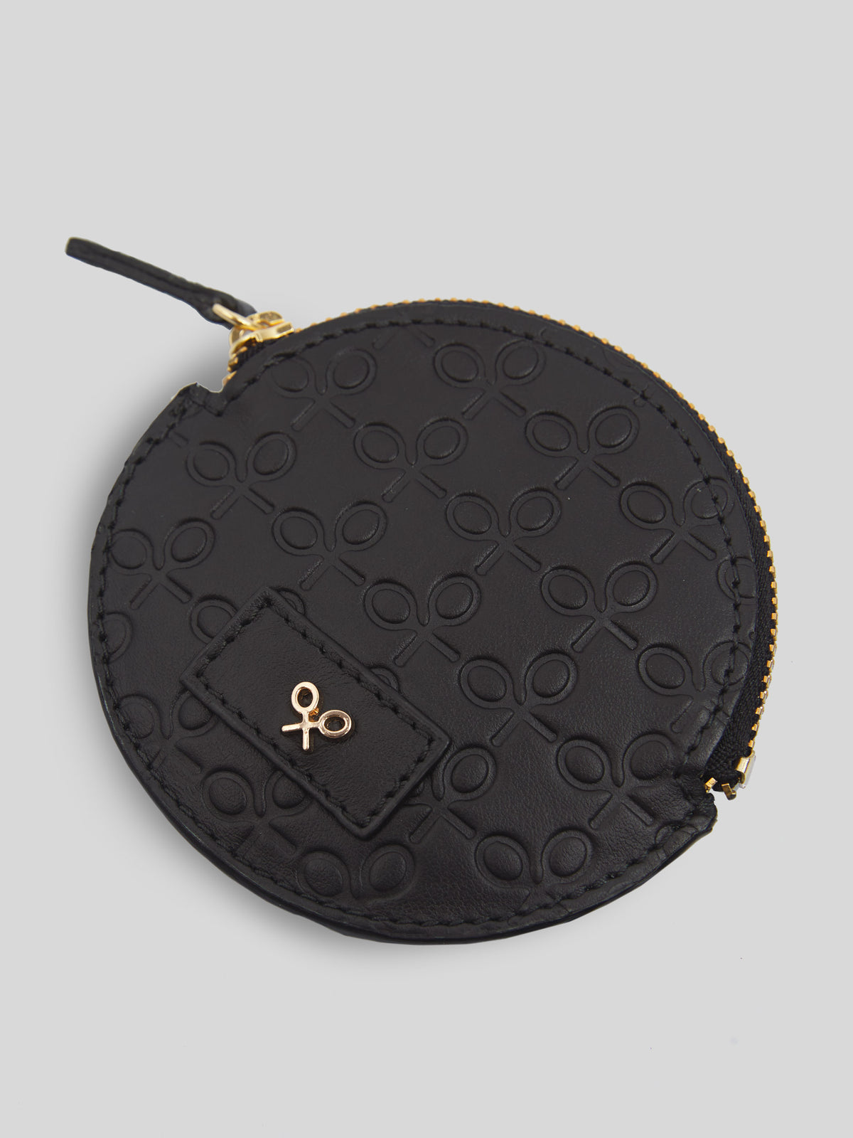 Monedero silbon piel negro
