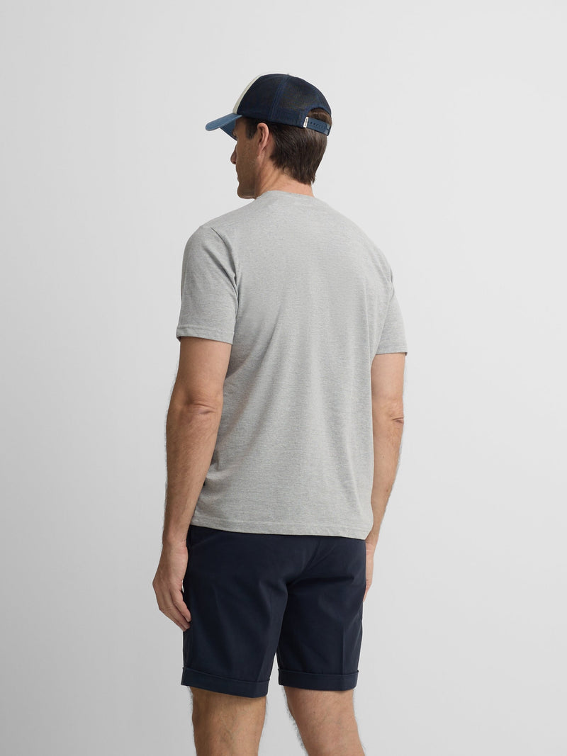 Camiseta silbon minilogo gris